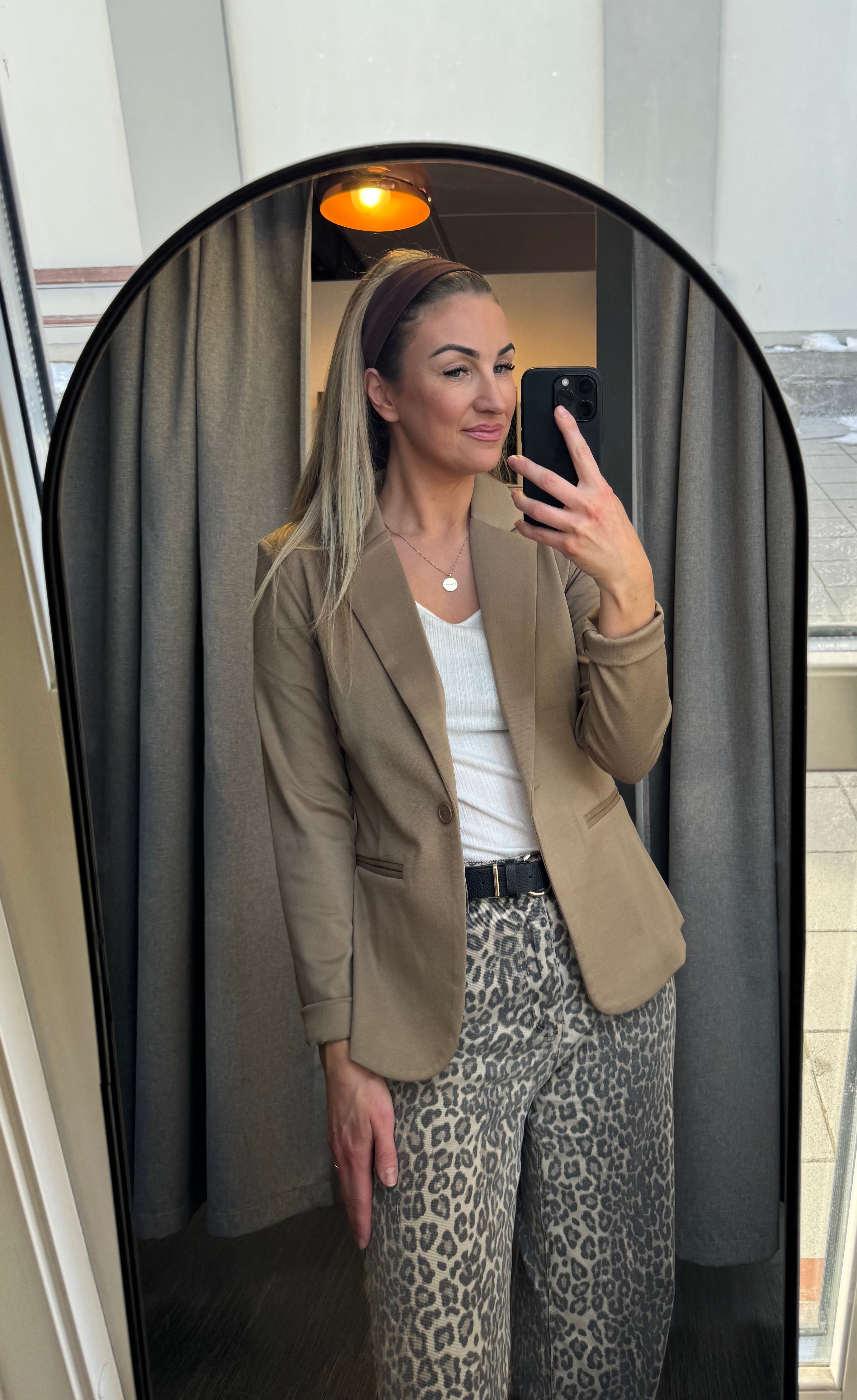 Kate blazer - sepia tint