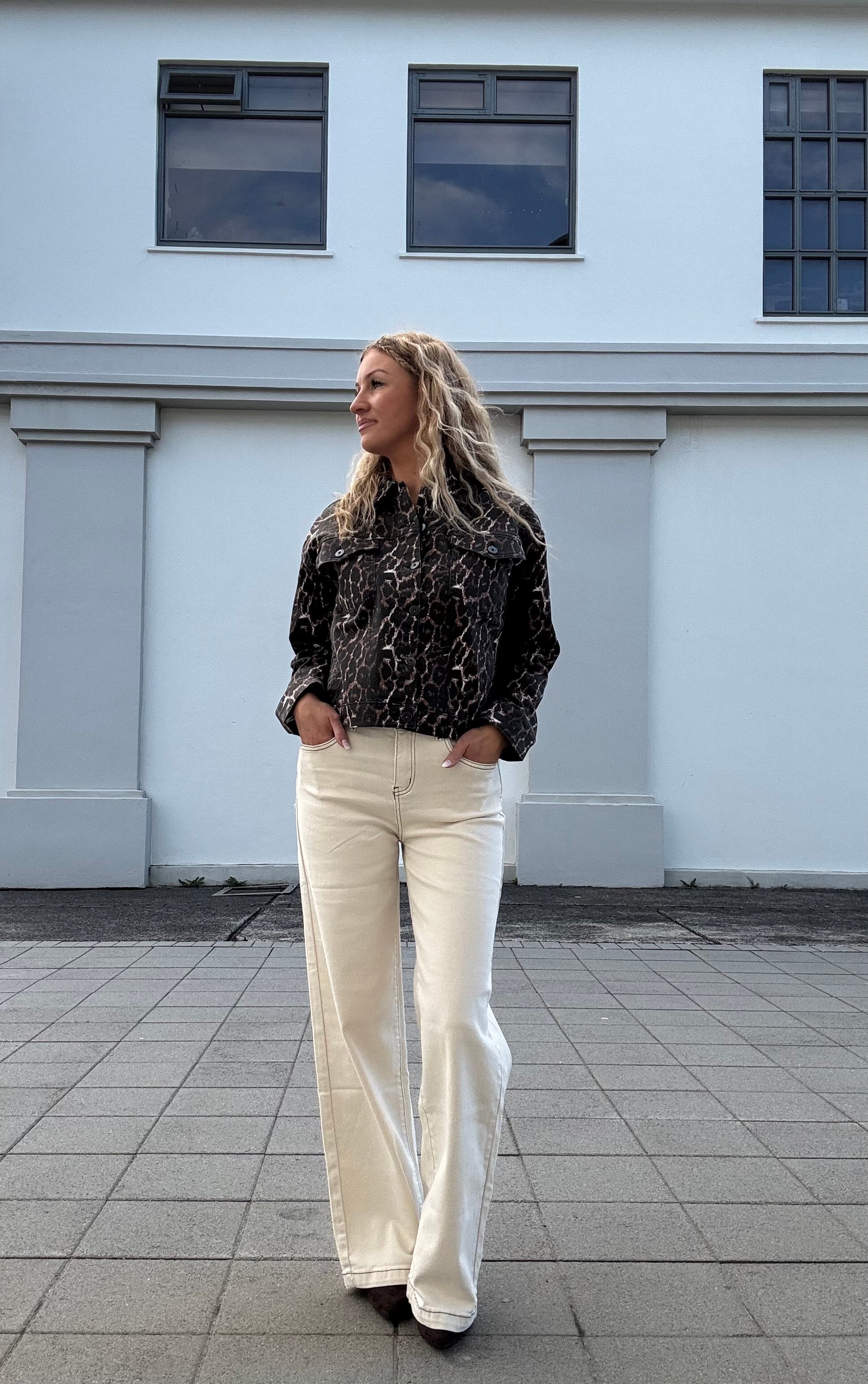 Nina gallabuxur - beige