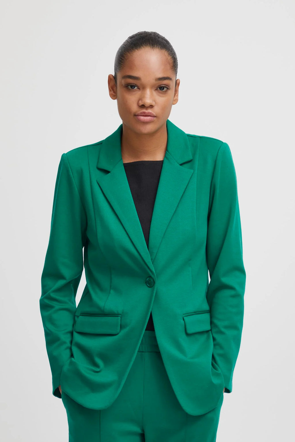 Kate long blazer - cadmium green