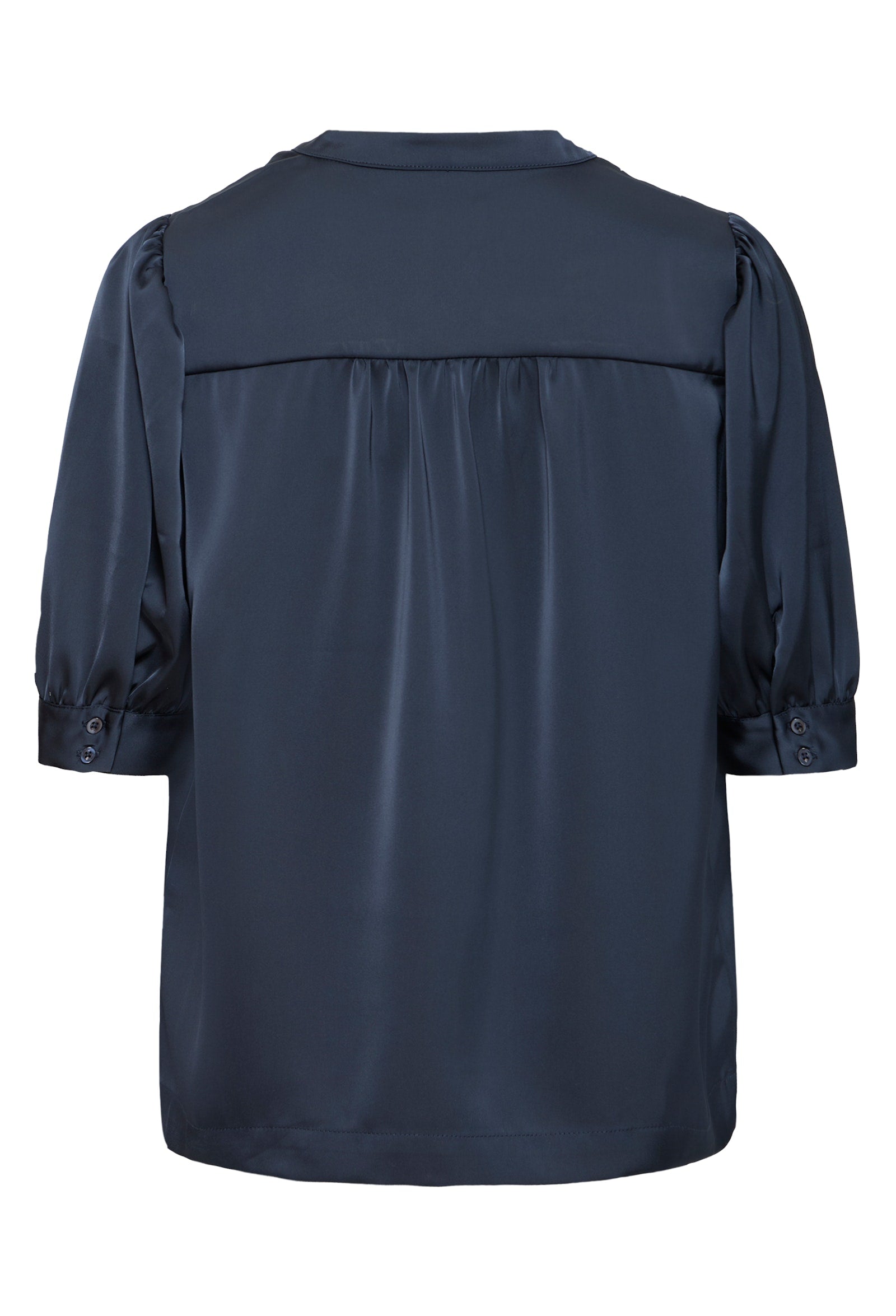 ICHI Letta skyrta stutterma - navy