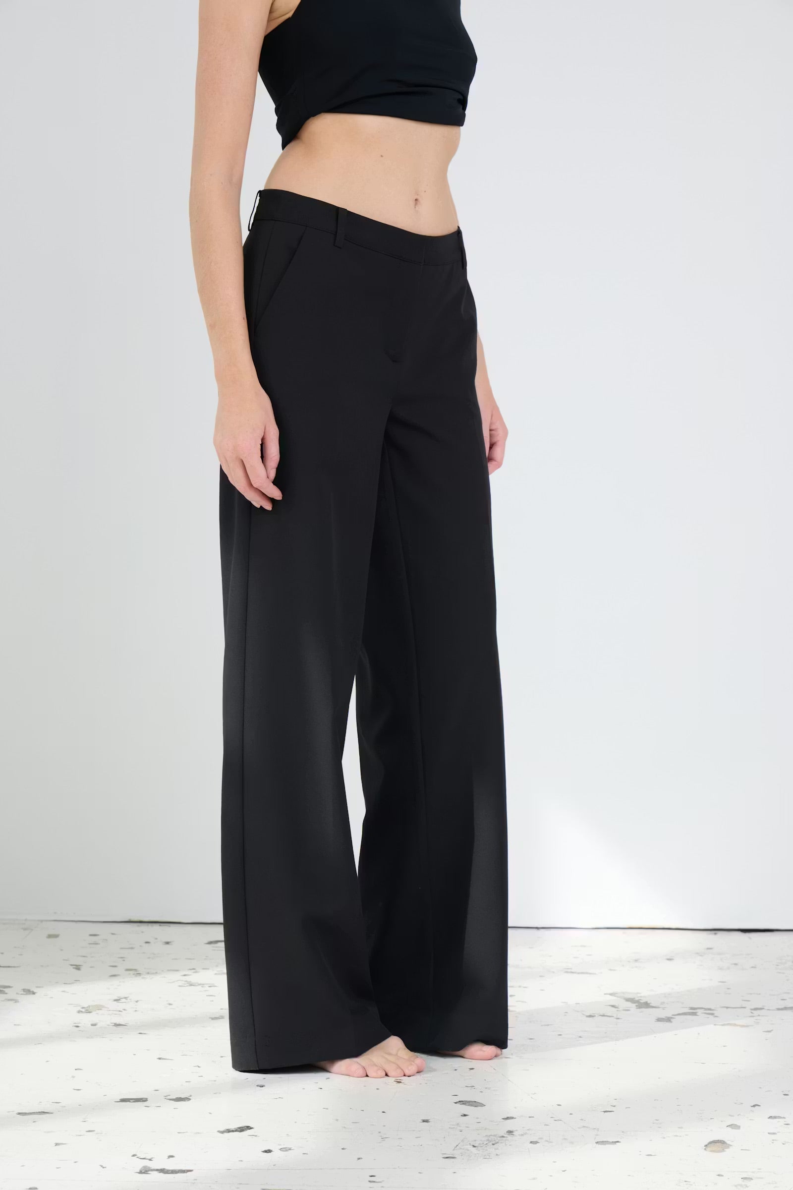 Fava wide buxur - svartar