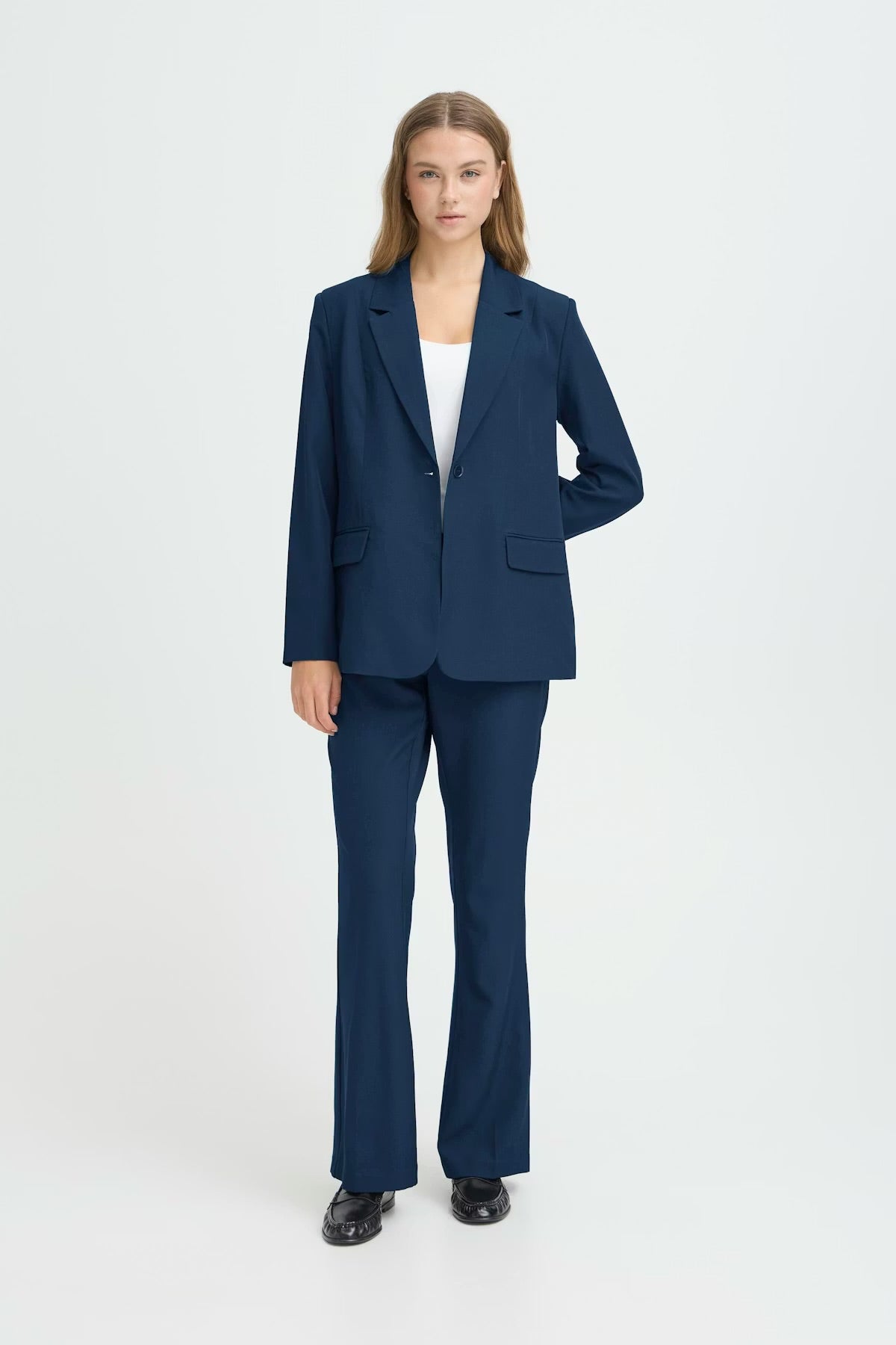Fava long blazer - dökkblár