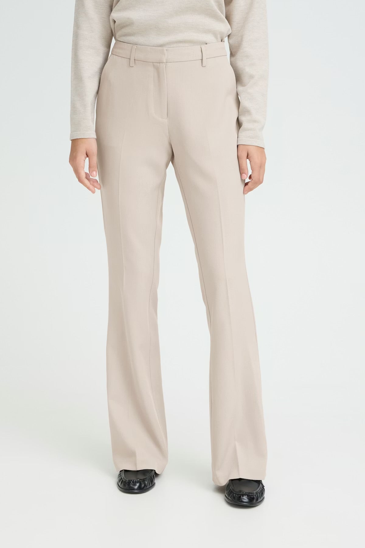 Fava flare buxur - dove