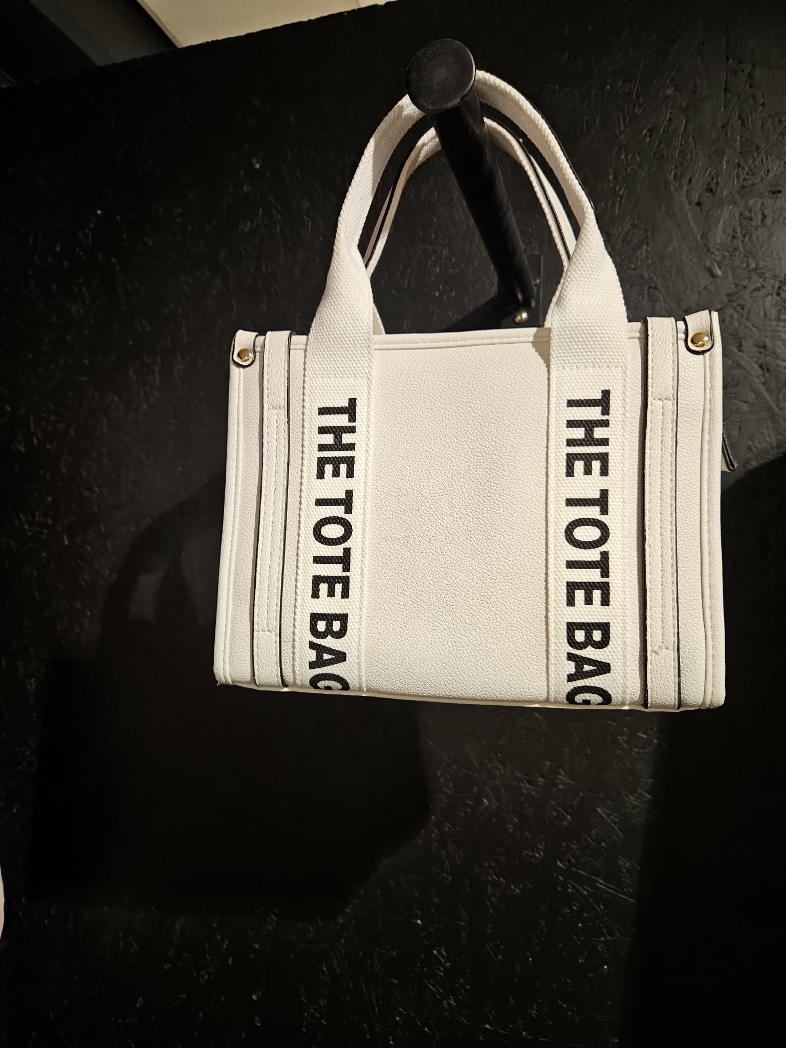 Tote bag lítil - hvít