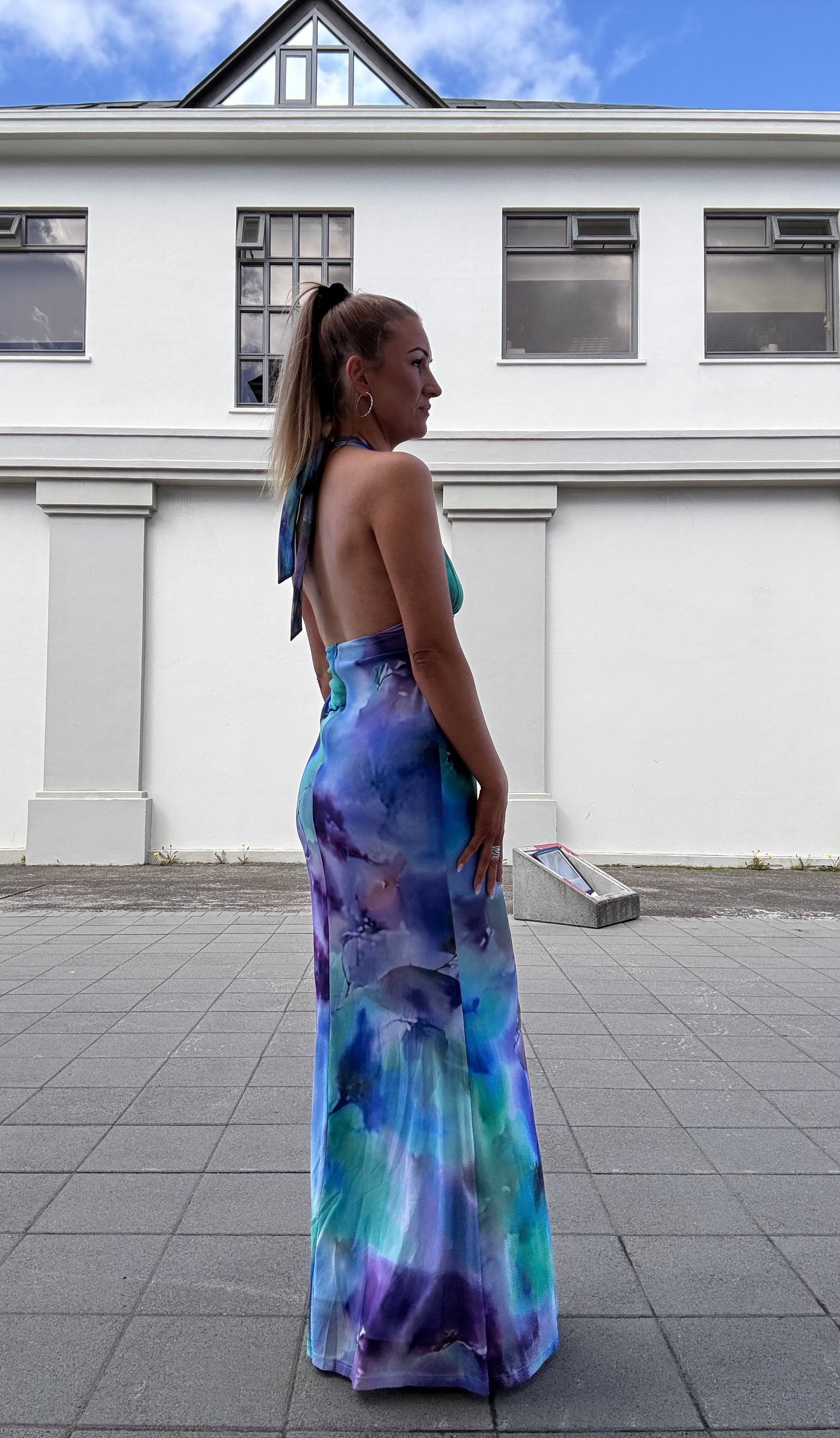 Aurora kjóll - blár