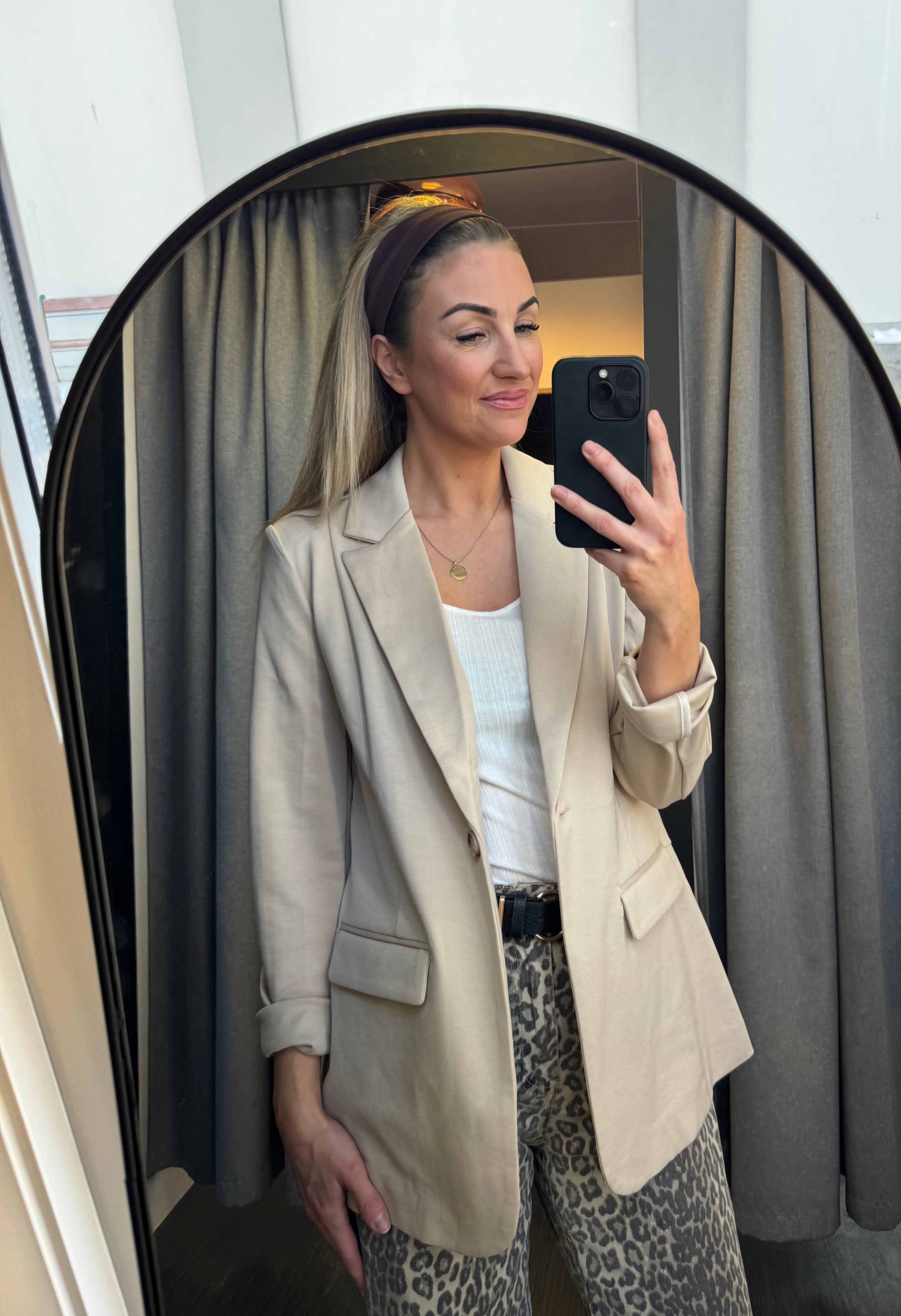 Kate long blazer - doeskin