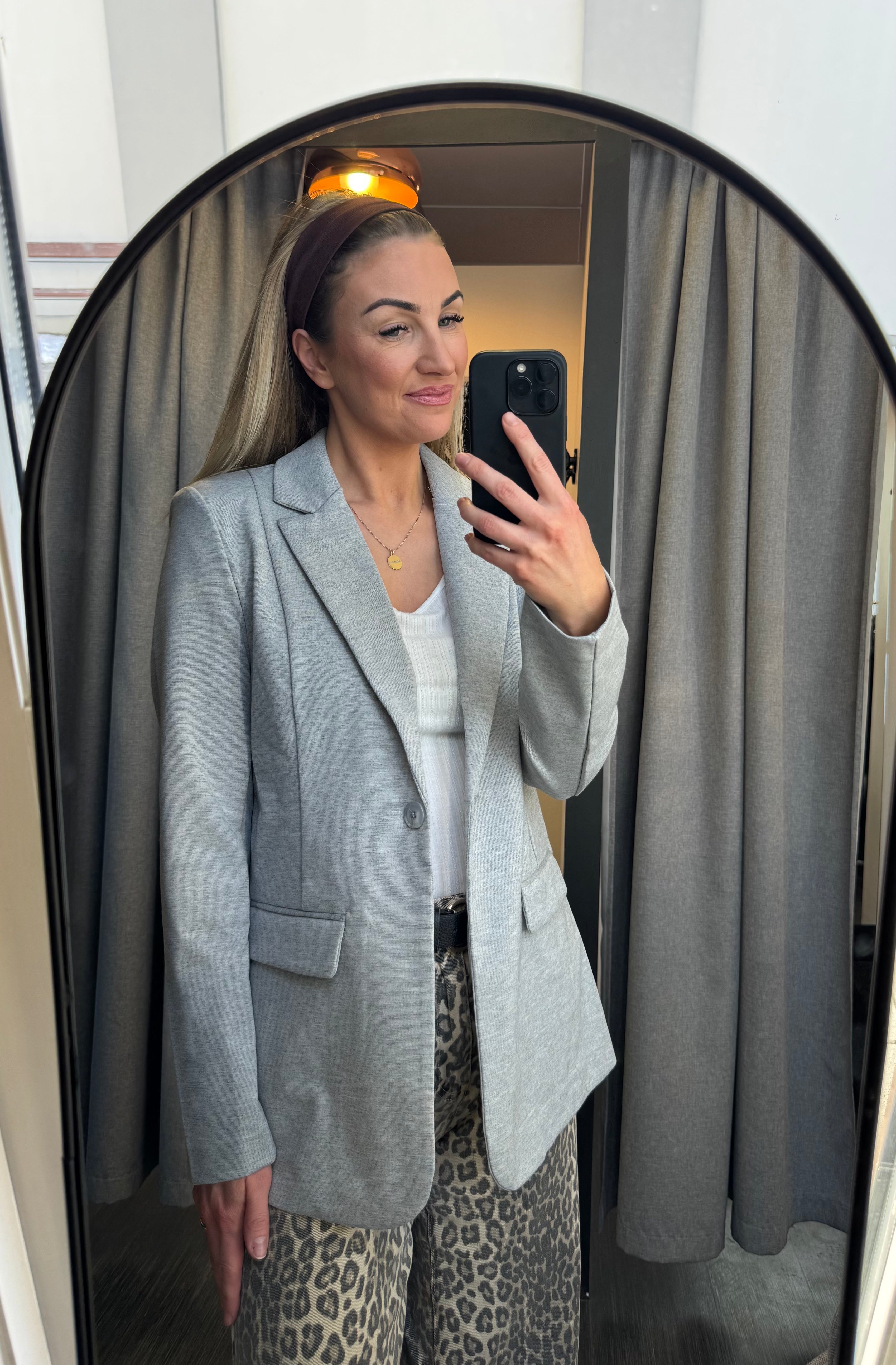 Kate long jakki - ljósgrár