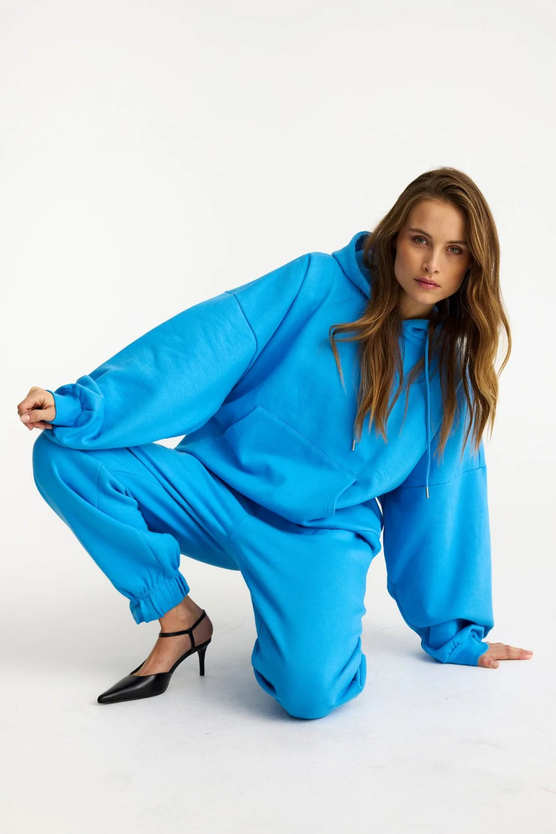 Fina oversize hettupeysa - blá