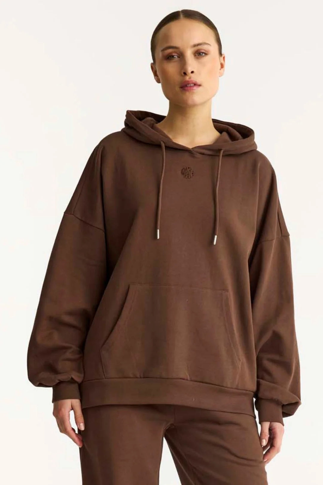 Fina oversize hettupeysa - brún