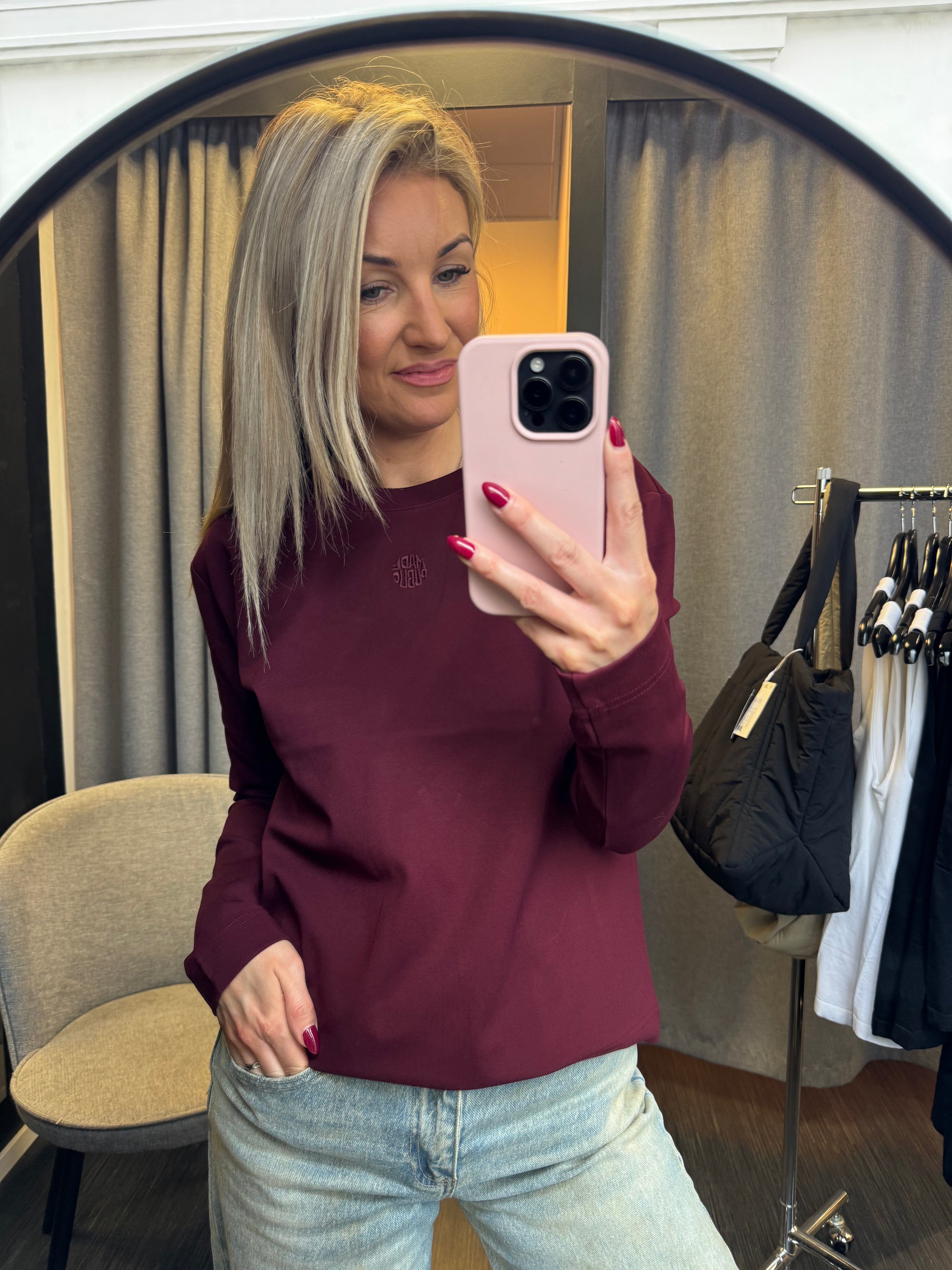 Philippine peysa - burgundy