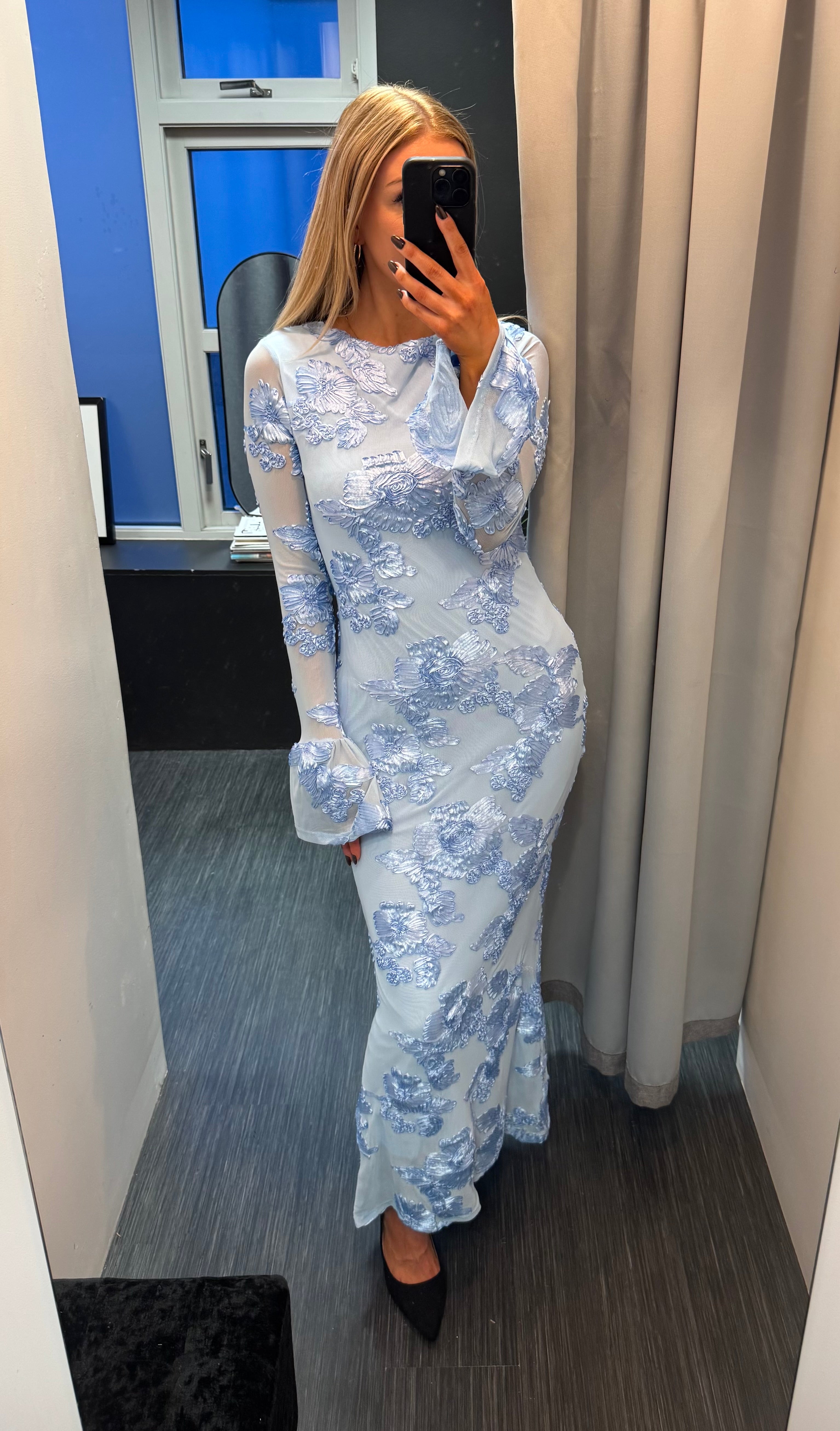 Jessica kjóll - ljósblár