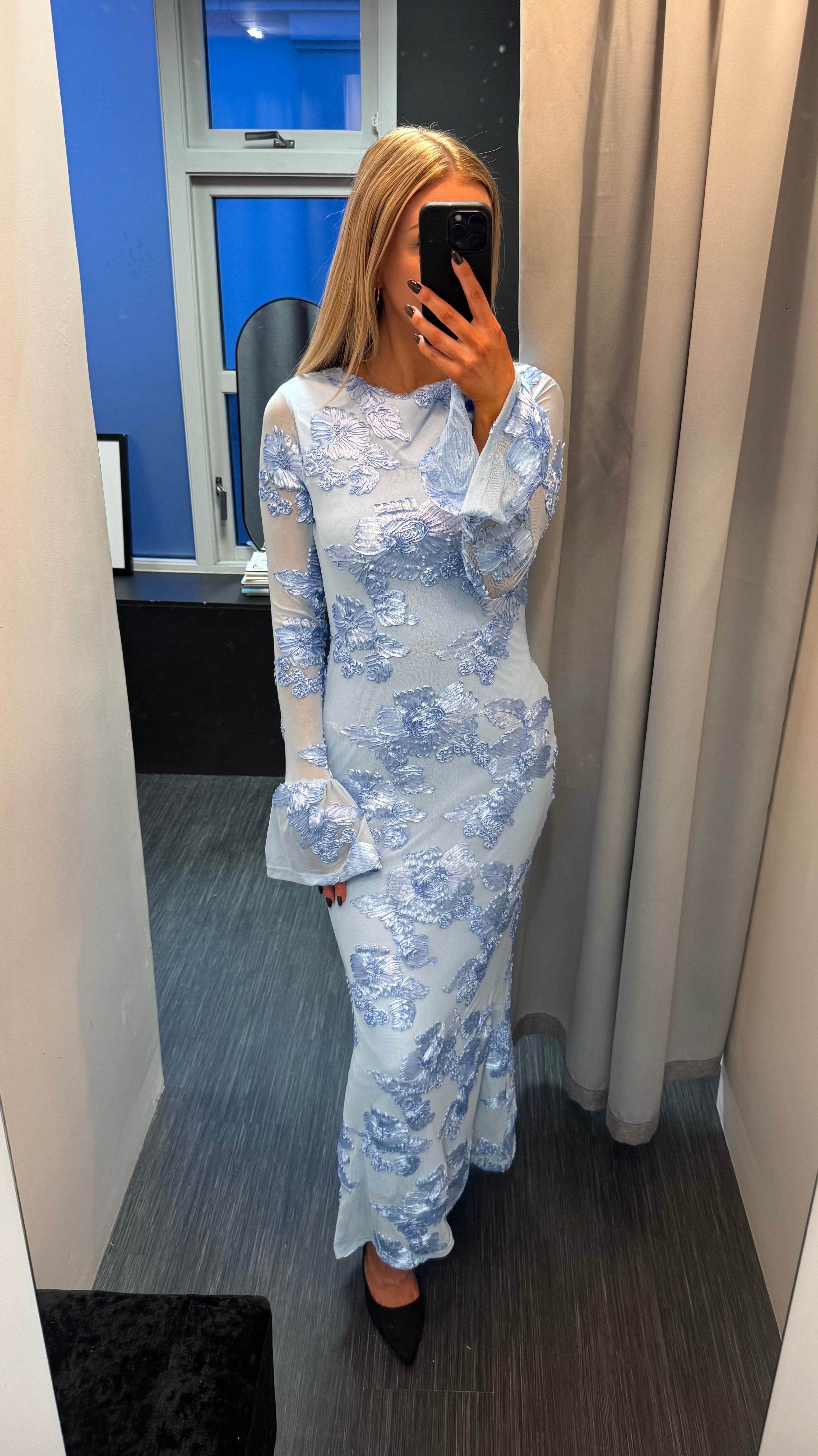 Jessica kjóll - ljósblár