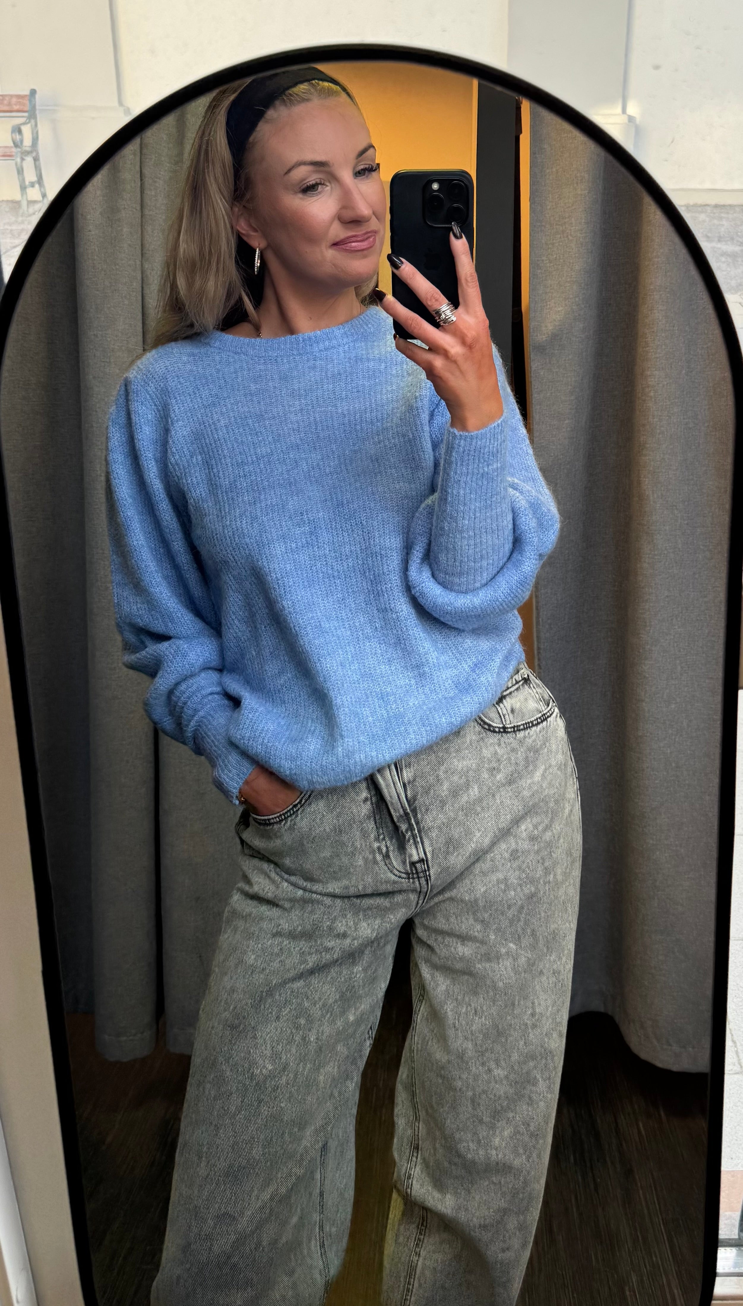 Ardens peysa - ljósblá