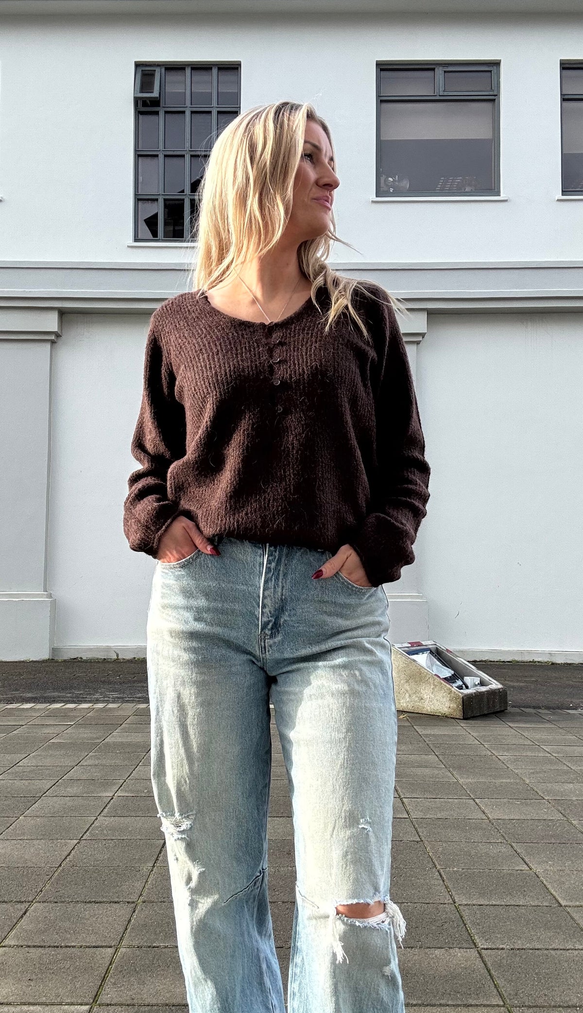 Kamara peysa - brún