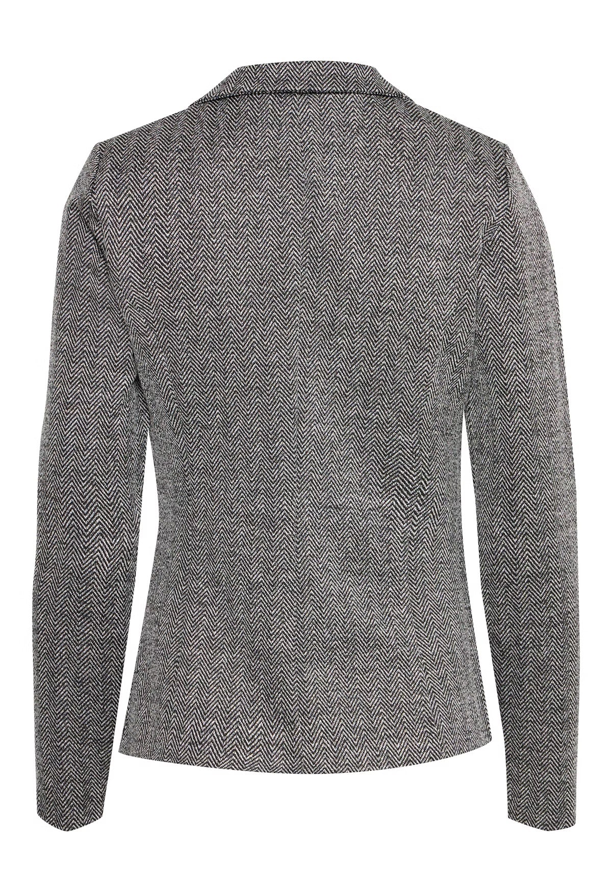 Kate Jacquard blazer - svartur & grár