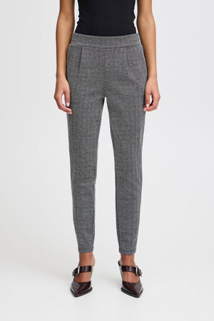 Kate jacquard buxur - svartar & gráar