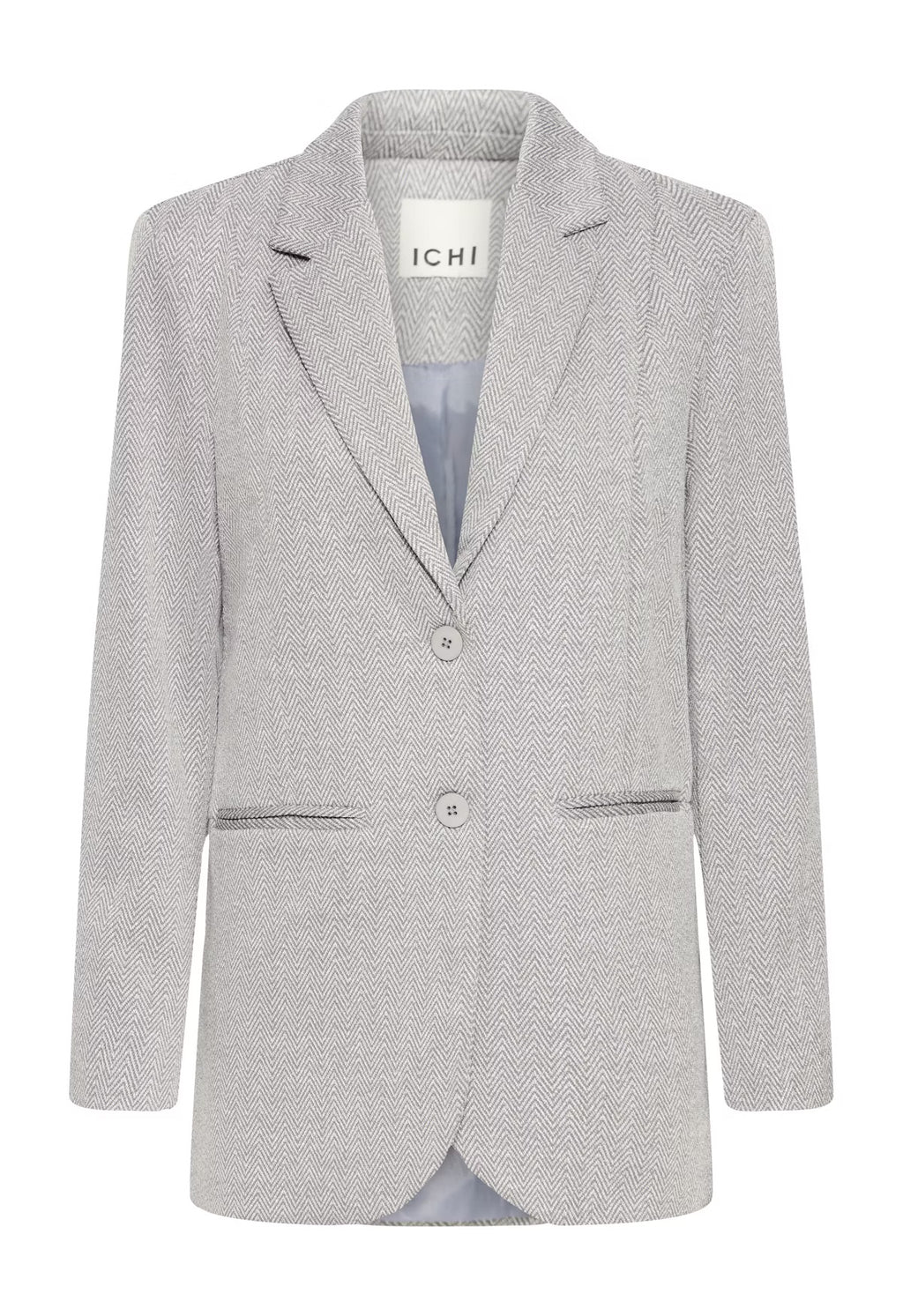 Kate jacquard oversize blazer - grár
