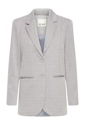 Kate jacquard oversize blazer - grár