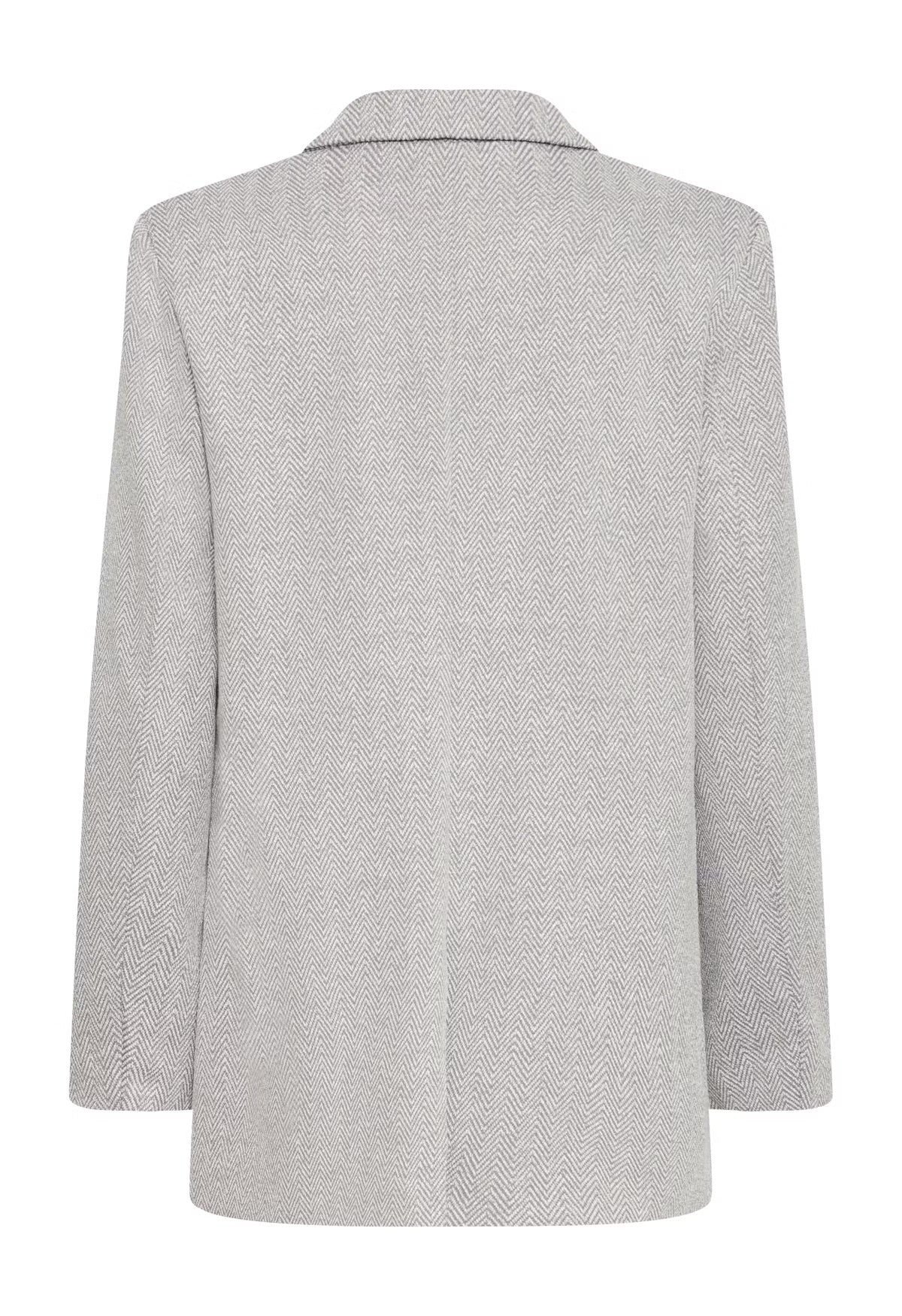 Kate jacquard oversize blazer - grár