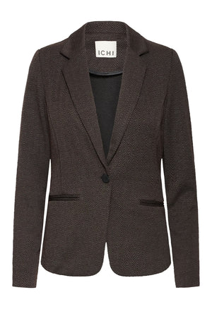 Kate jacquard blazer - Black brown
