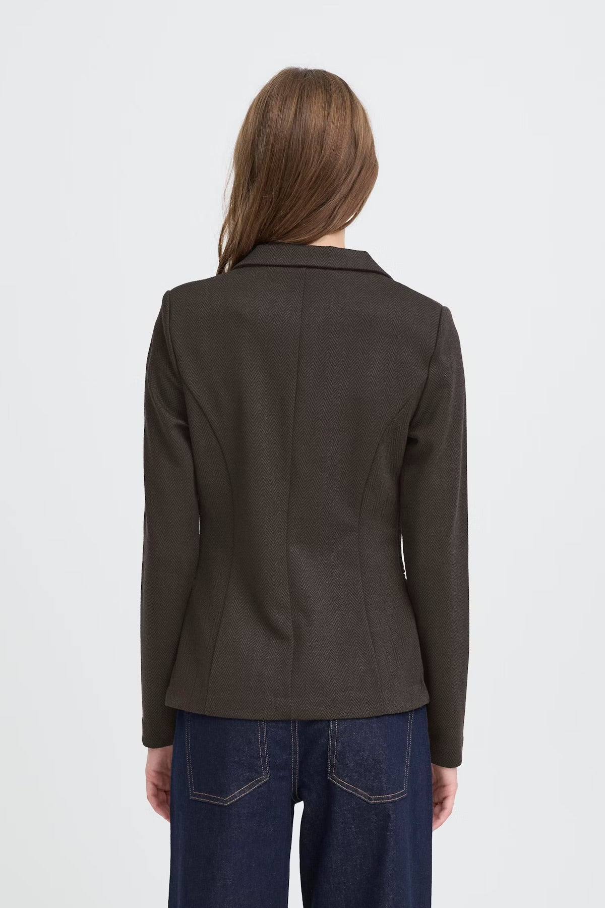 Kate jacquard blazer - Black brown