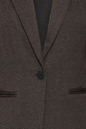 Kate jacquard blazer - Black brown