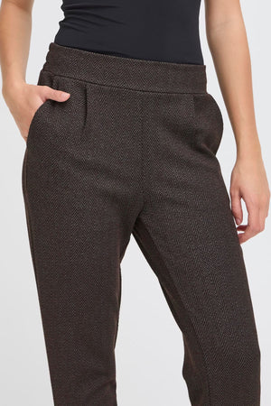 Kate jacquard buxur - black brown