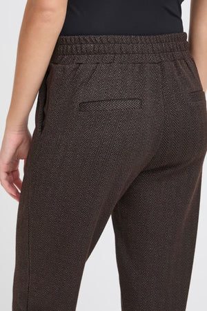 Kate jacquard buxur - black brown