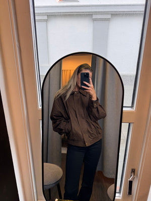 Teresa faux suede jakki - coffee