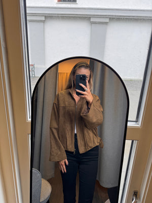 Jessica faux suede jakki - camel