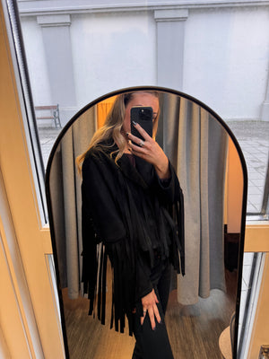 Aþena kögurjakki - svartur