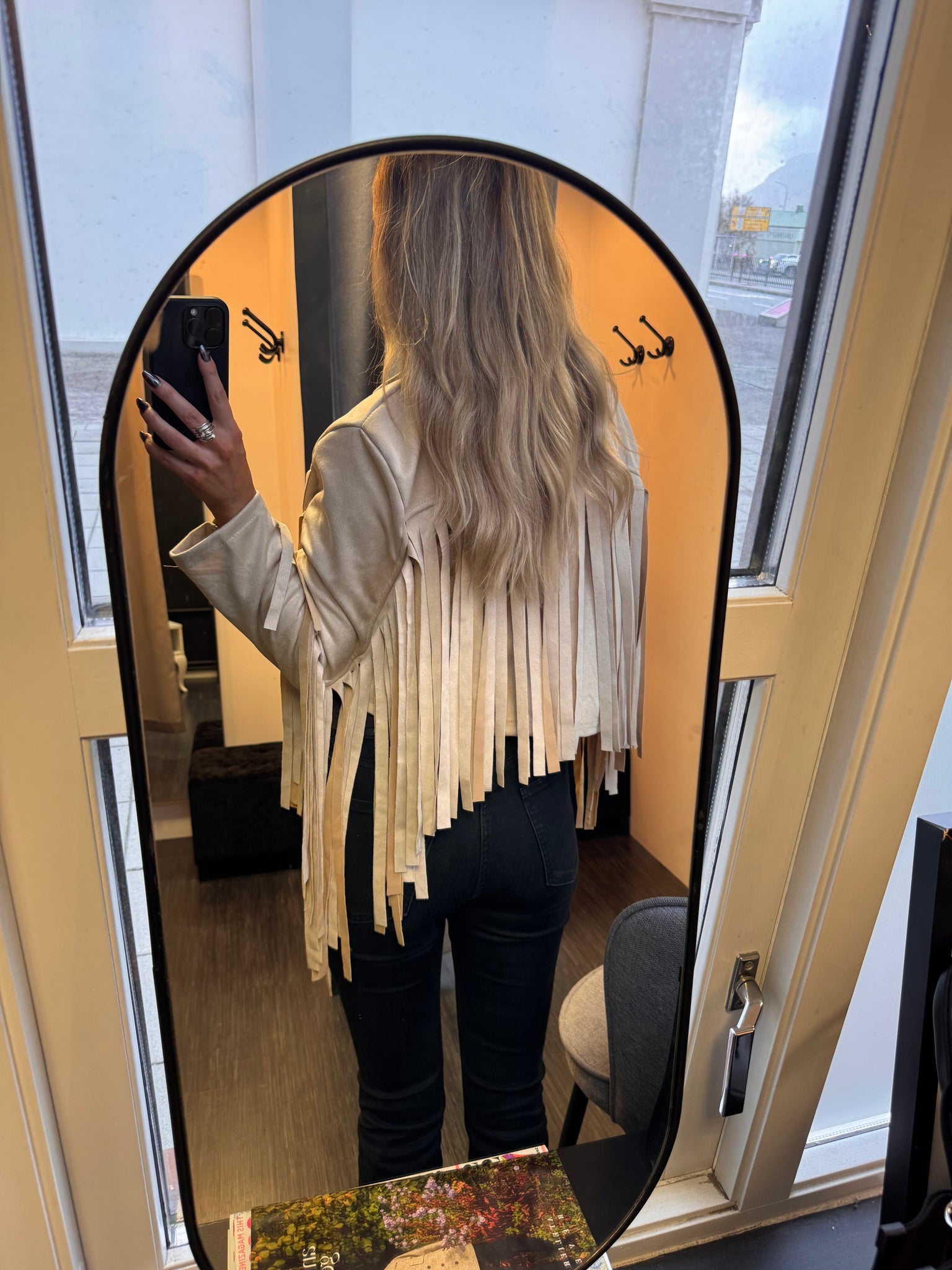Aþena kögurjakki - beige