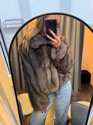 Amanda pels - taupe