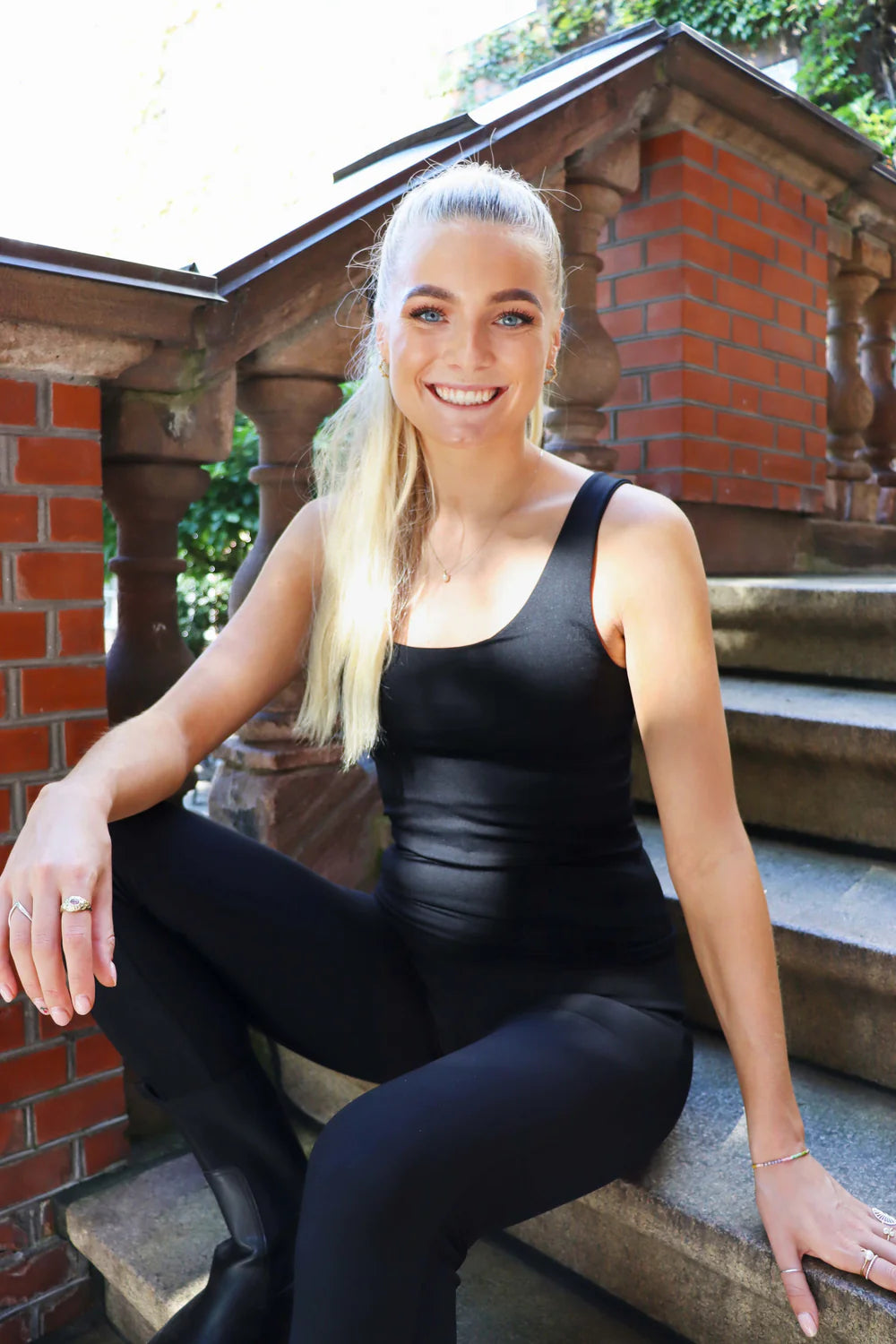 Ninna tank top - svartur