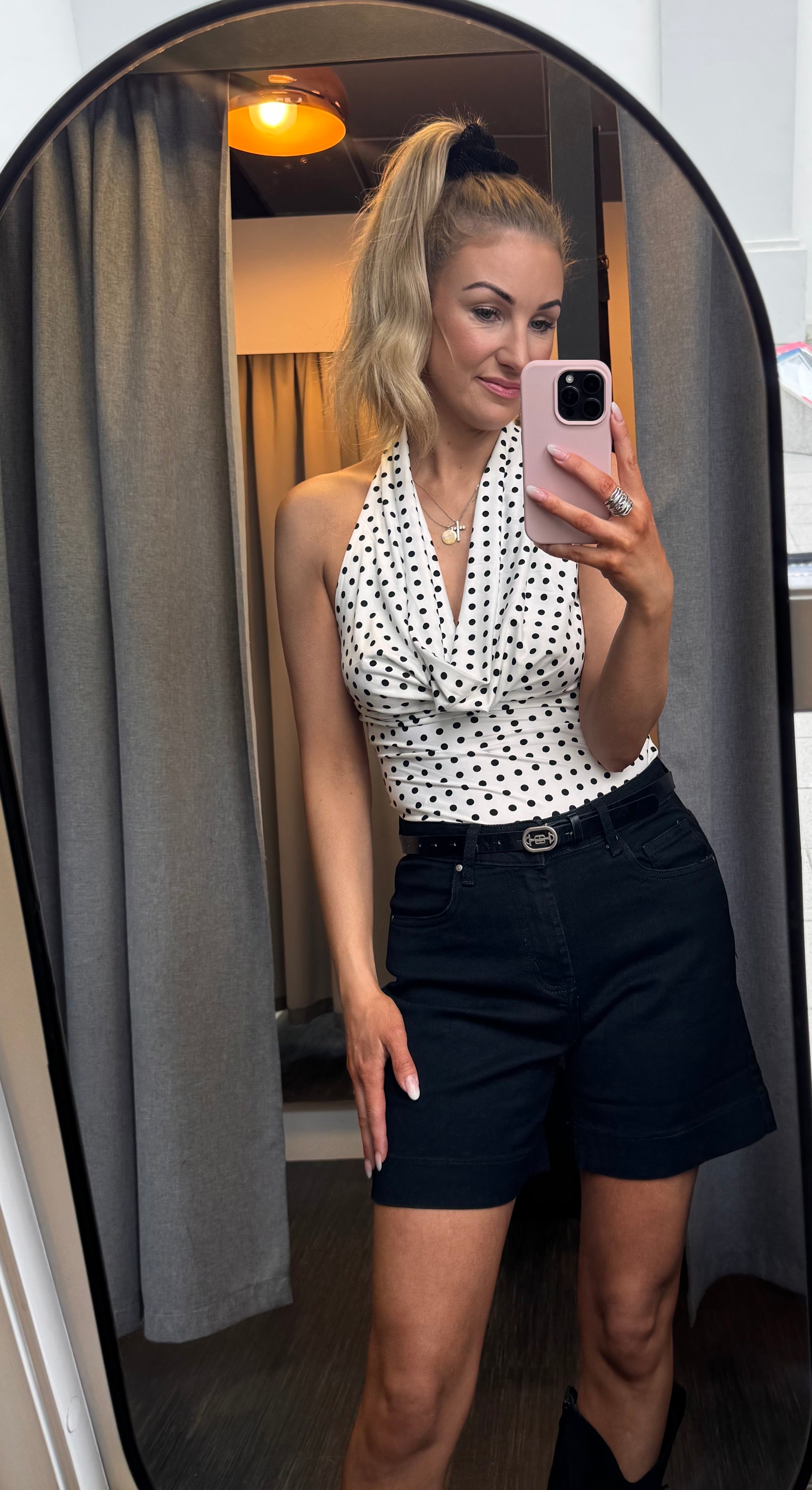 Sophia polka dot toppur