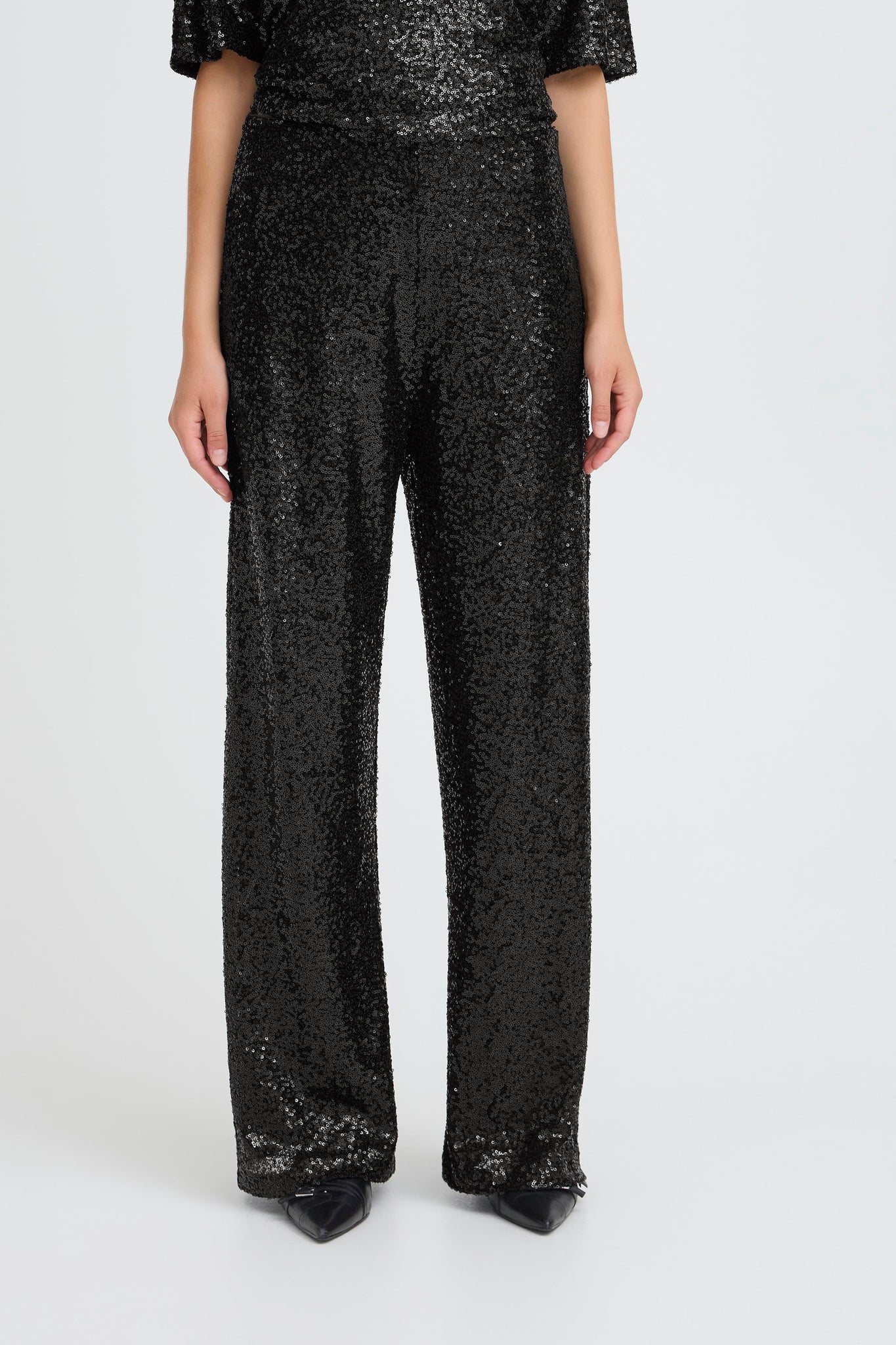 Fauca pallíettubuxur - svartar