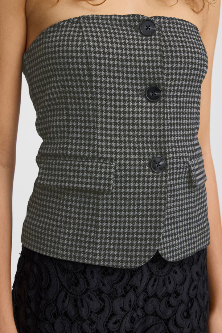 Kate houndstooth toppur