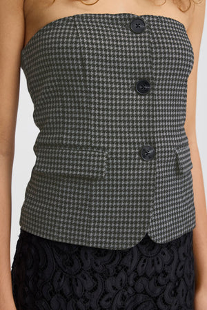 Kate houndstooth toppur