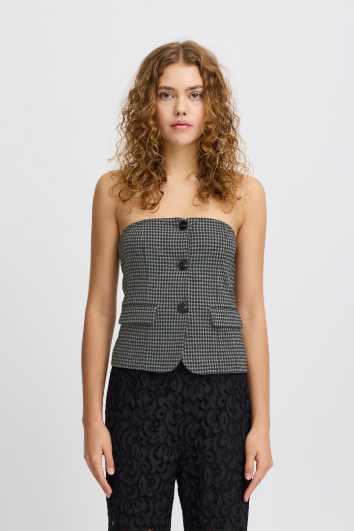 Kate houndstooth toppur