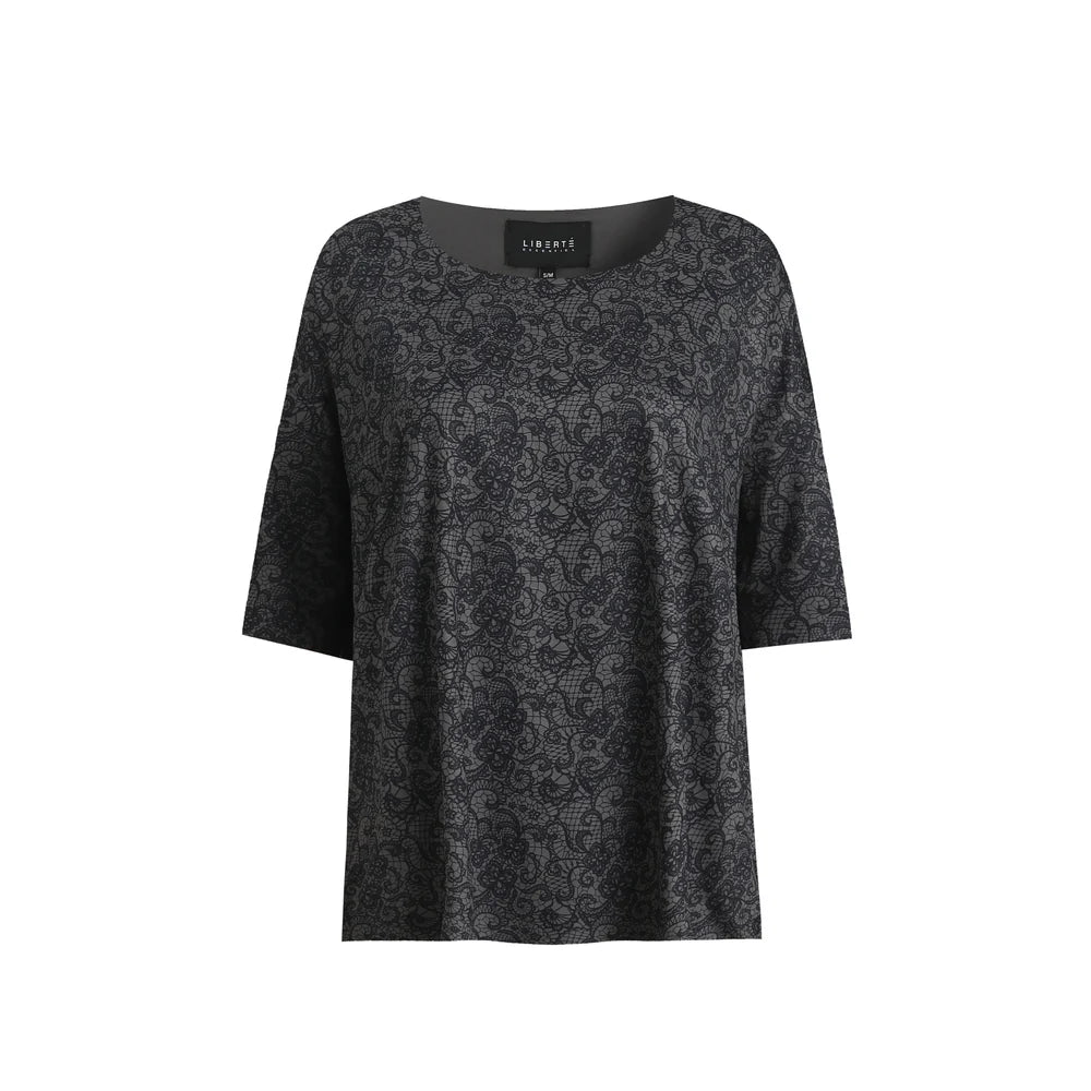 Alma t shirt - black lace