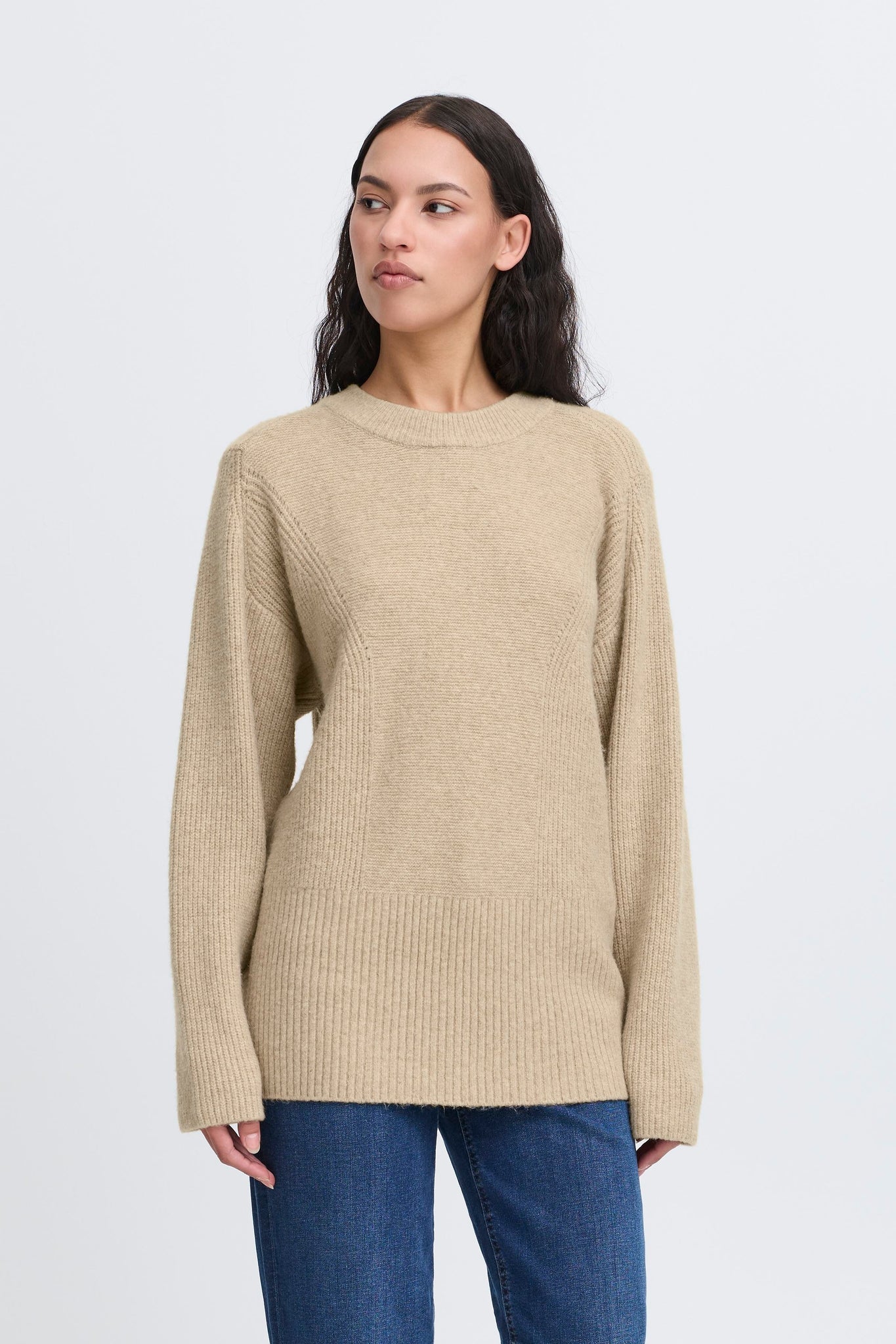 Ducie peysa - beige