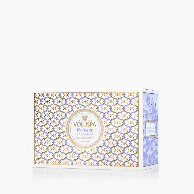 Retreat candle duo - gjafasett