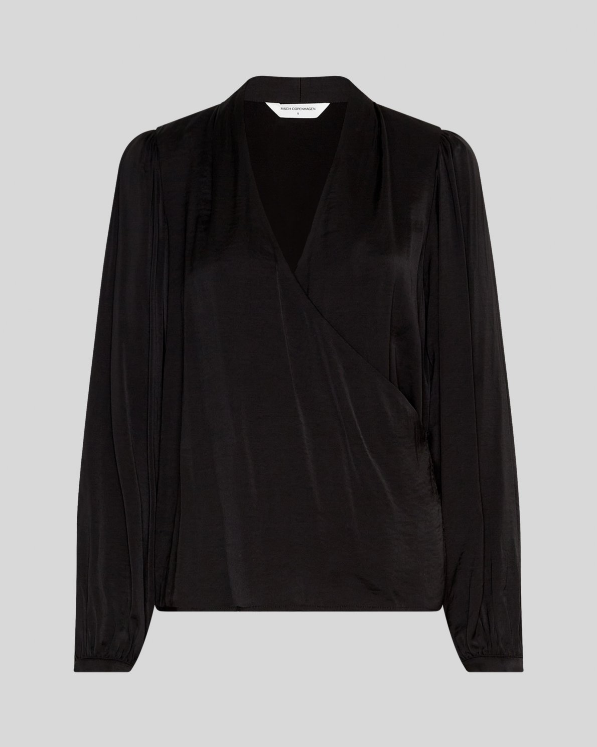 Blakey wrap skyrta - svört