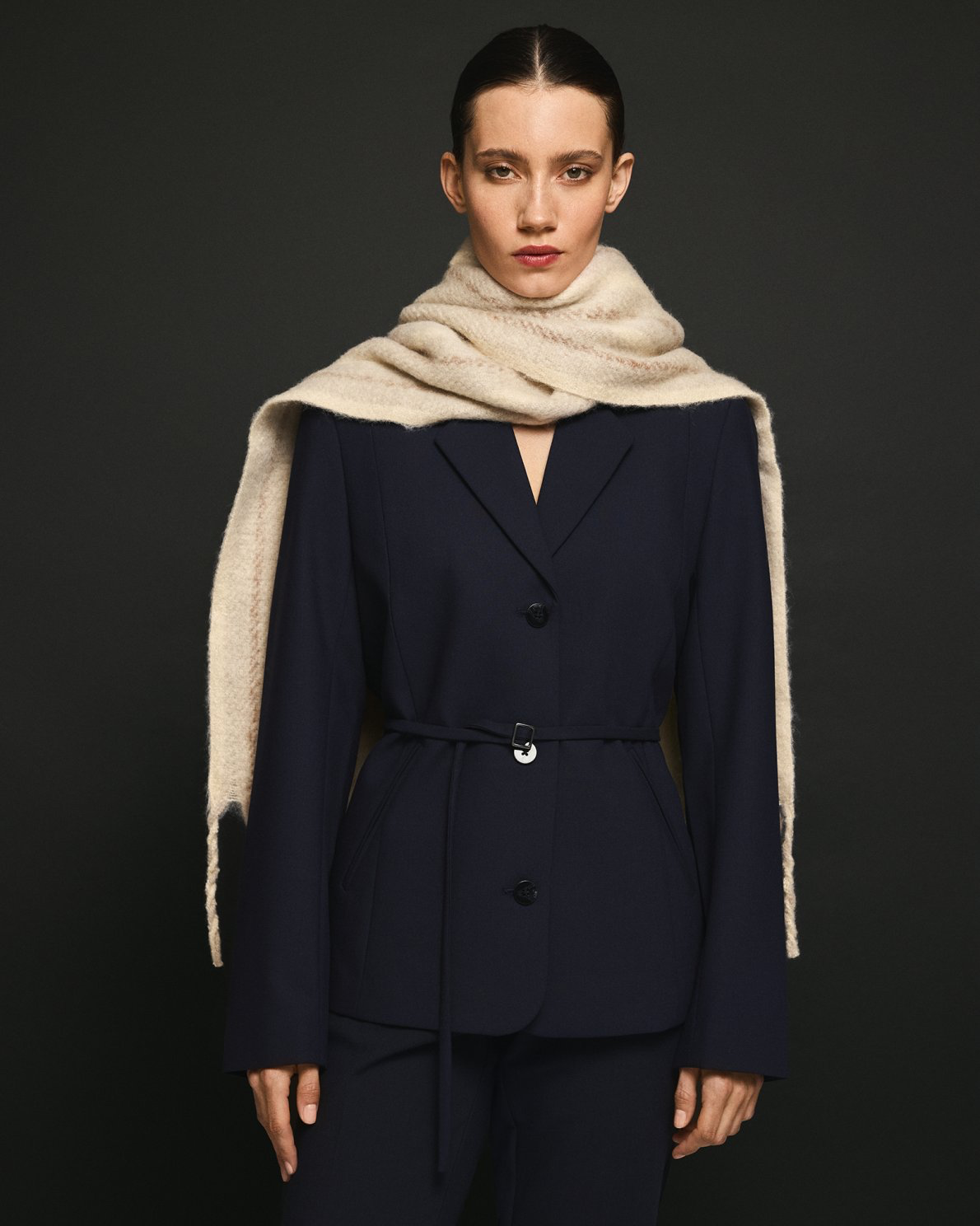 Freylia straight blazer - mari blue