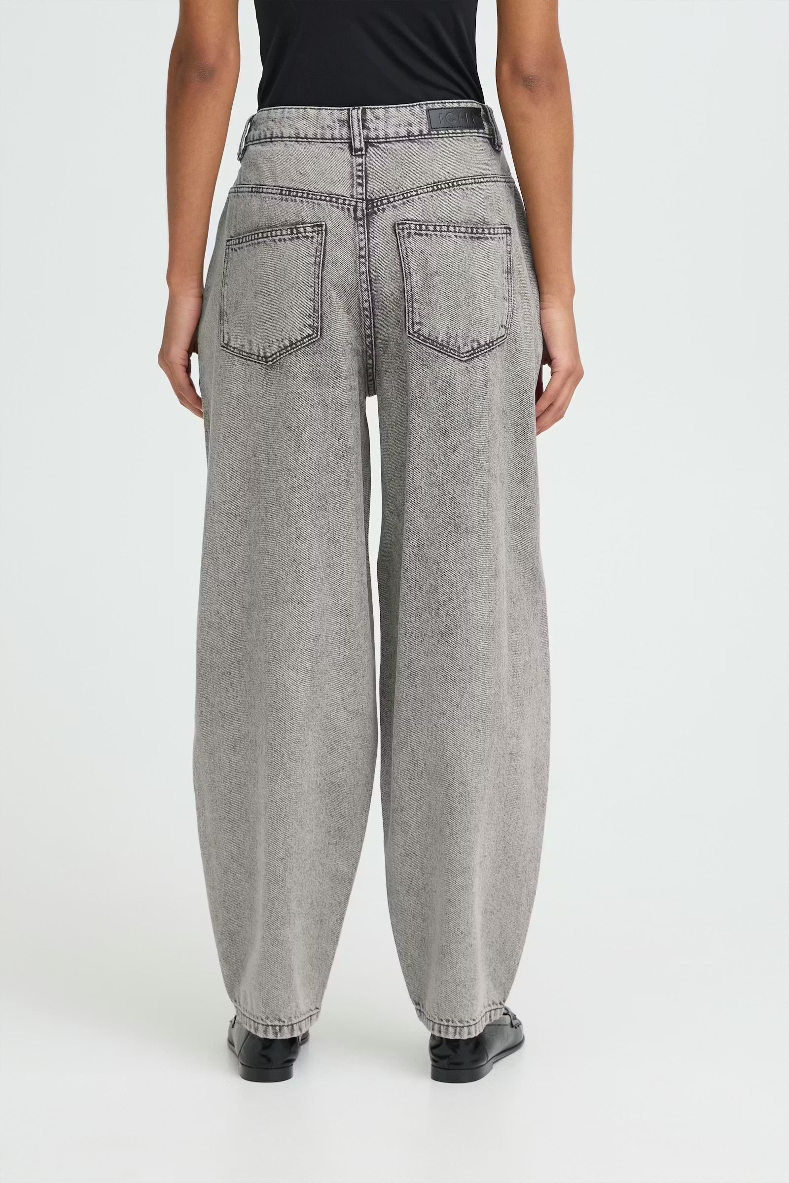 Berisel barrel gallabuxur - high waist