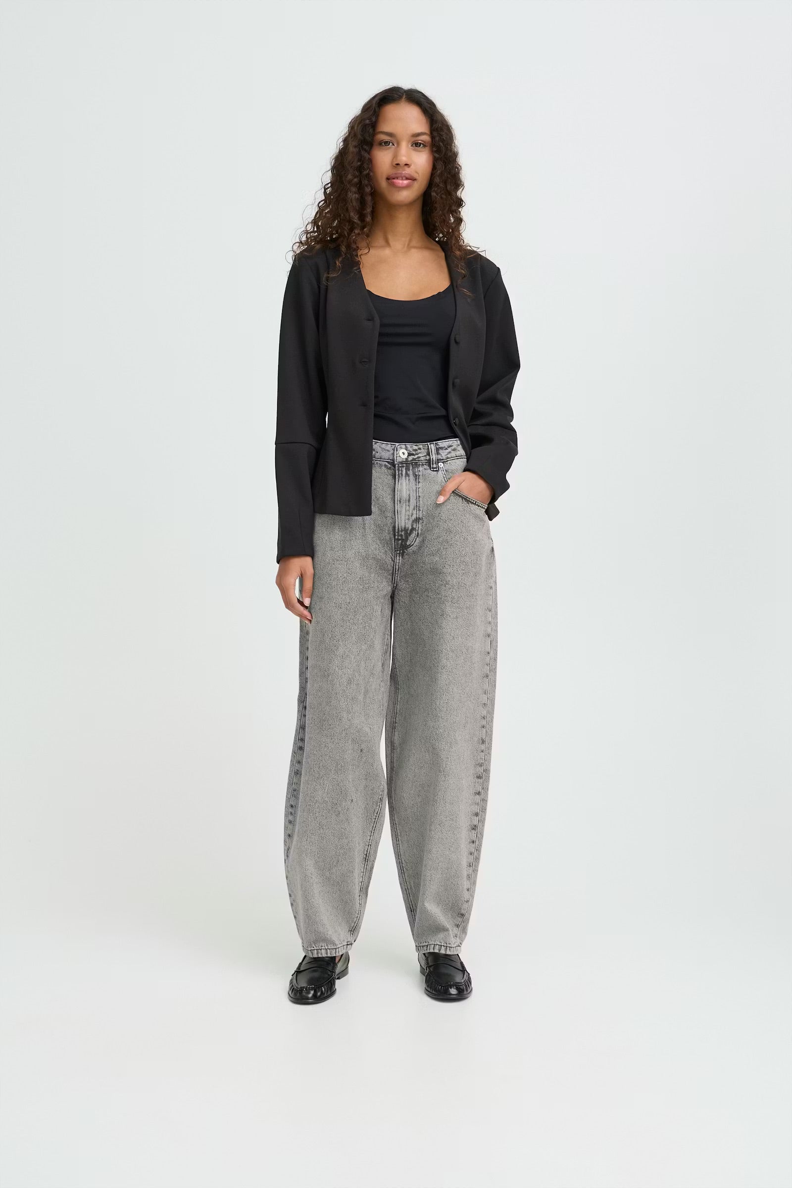Berisel barrel gallabuxur - high waist