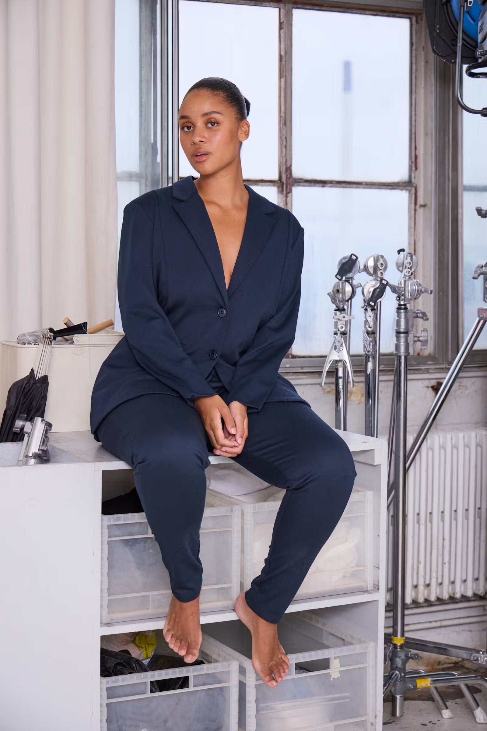 Kate long blazer - total eclipse