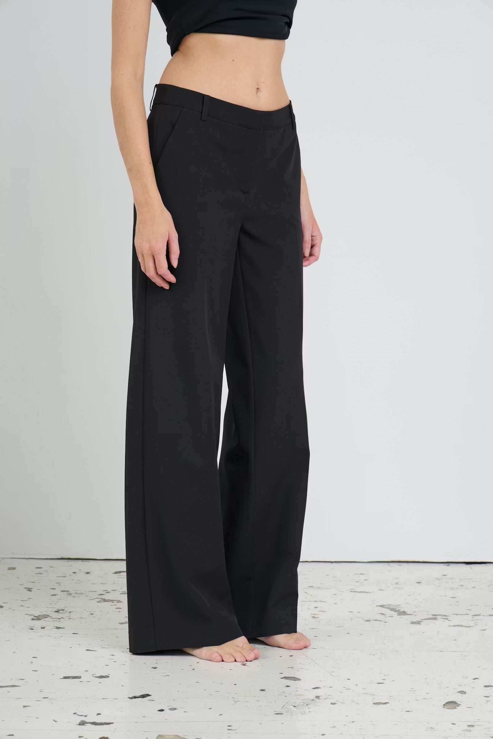 Fava wide buxur - svartar