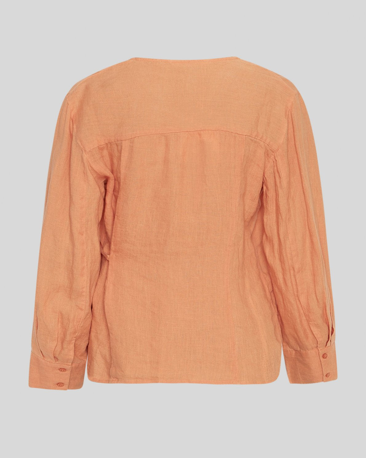 Pearlina wrap hör skyrta - caramel