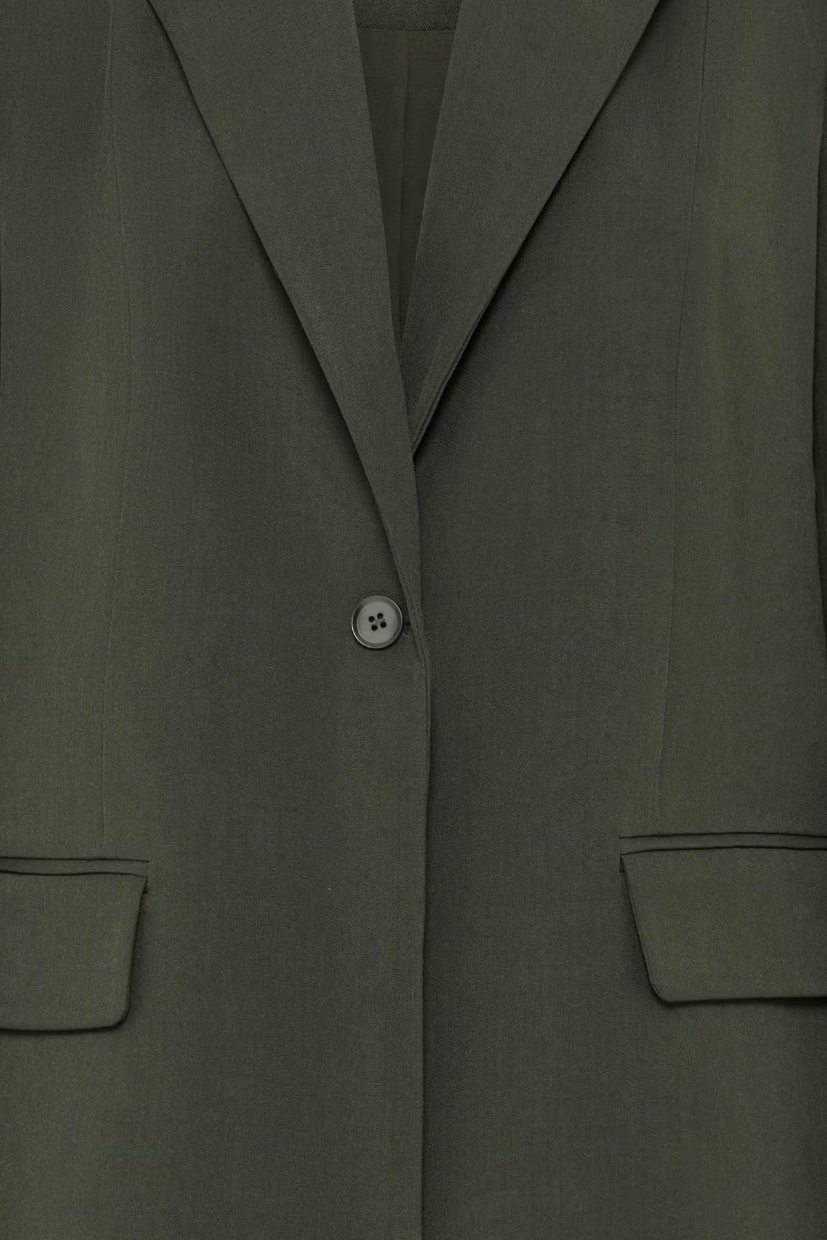 Fava long blazer dökk grænn